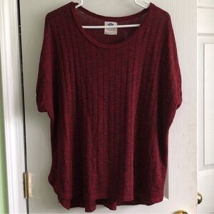 Oversized Maroon Top